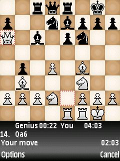 بازی شطرنج برای نوکیا chessgenius v3.60